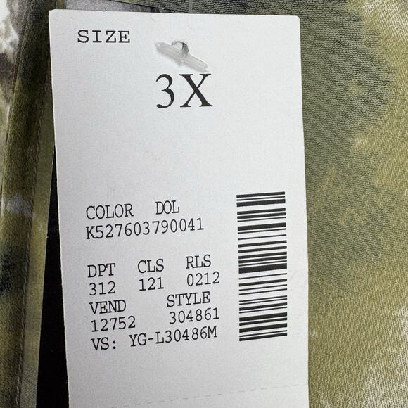 NWT Maggie Barnes Kimono Sheer Chiffon Watercolor Size 3X - Picture 8 of 8